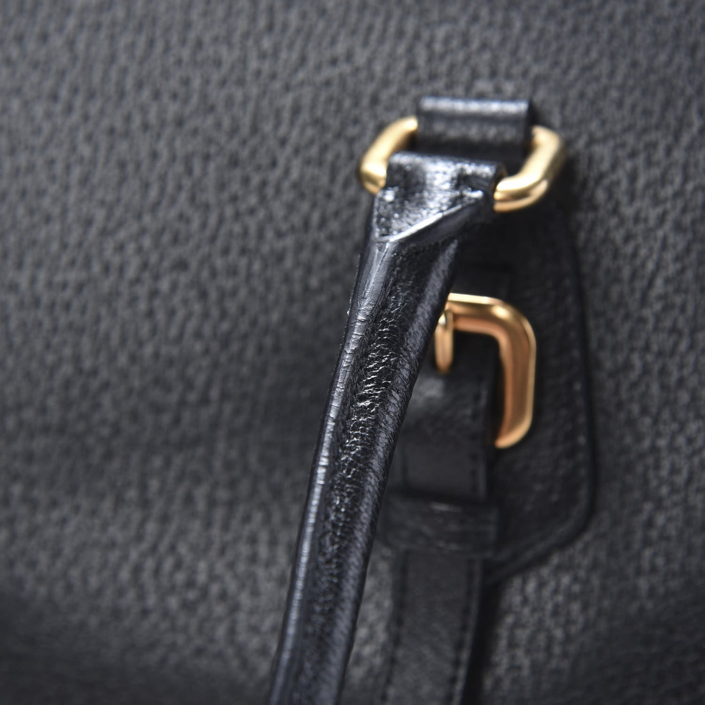 Goatskin Cerniera Pushlock Satchel Black