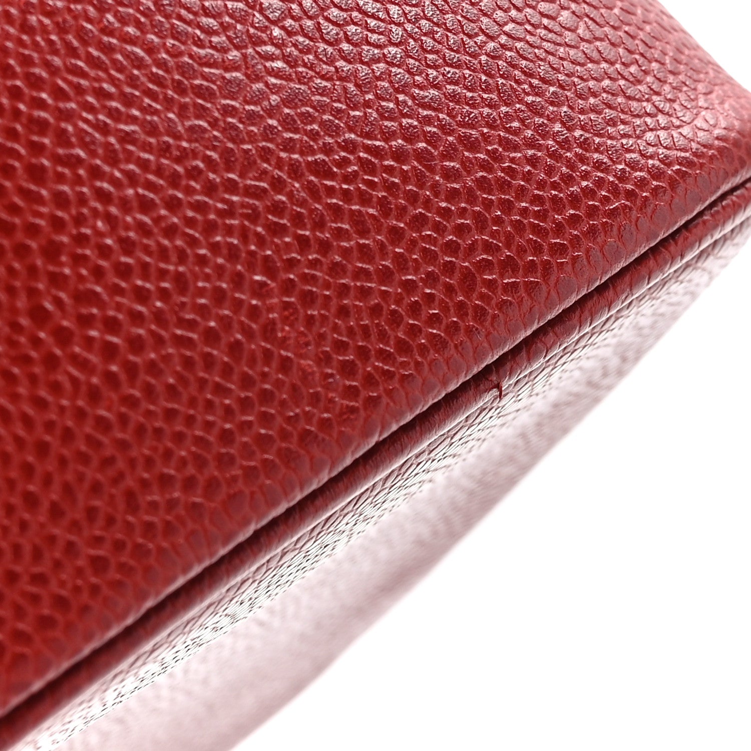 Chanel Caviar Vanity Cosmetic Case Red 15 of 16