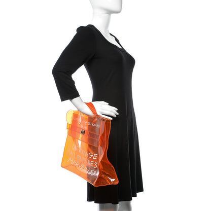 Hermes Vinyl Souvenir De L'Exposition Kelly Orange 2 of 15