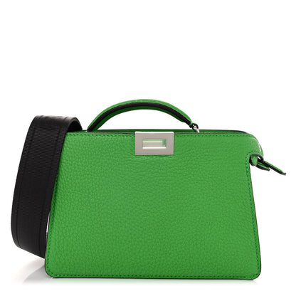 Fendi Cuoio Romano Vitello Cover Bi-Color Peekaboo I See U X Cross Satchel Tomatillo 1 of 11