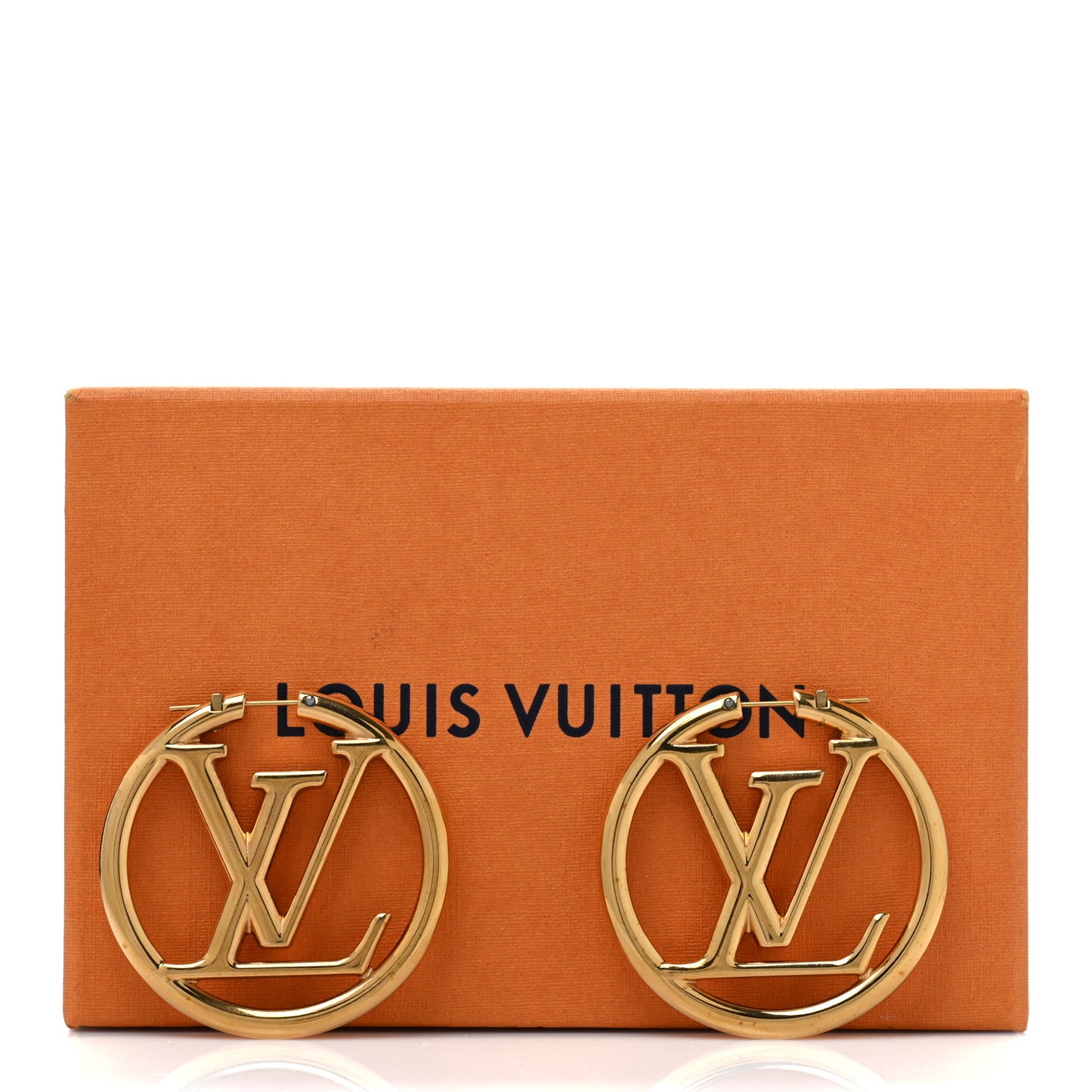 Metal Louise Hoop Earrings Gold