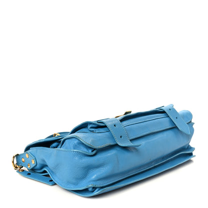 Proenza Schouler Lambskin Medium PS1 Satchel Blue 4 of 12