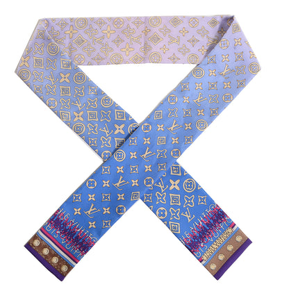 Louis Vuitton Silk Monogram Map Bandeau 1 of 5