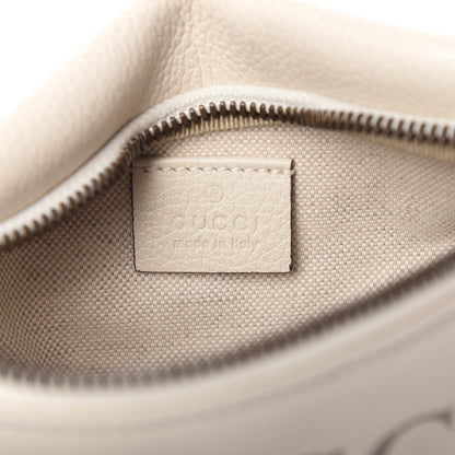 Gucci Grained Calfskin Small Logo Belt Bag White 8 of 10