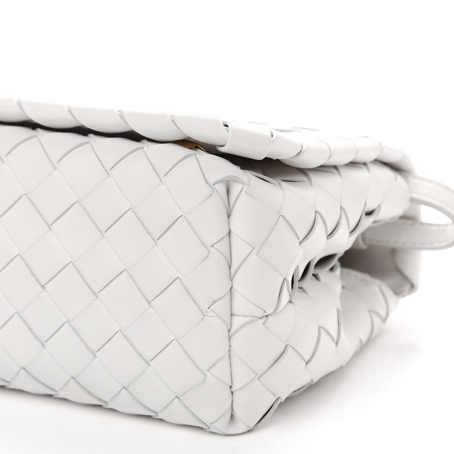 Nappa Intrecciato Shoulder Bag White