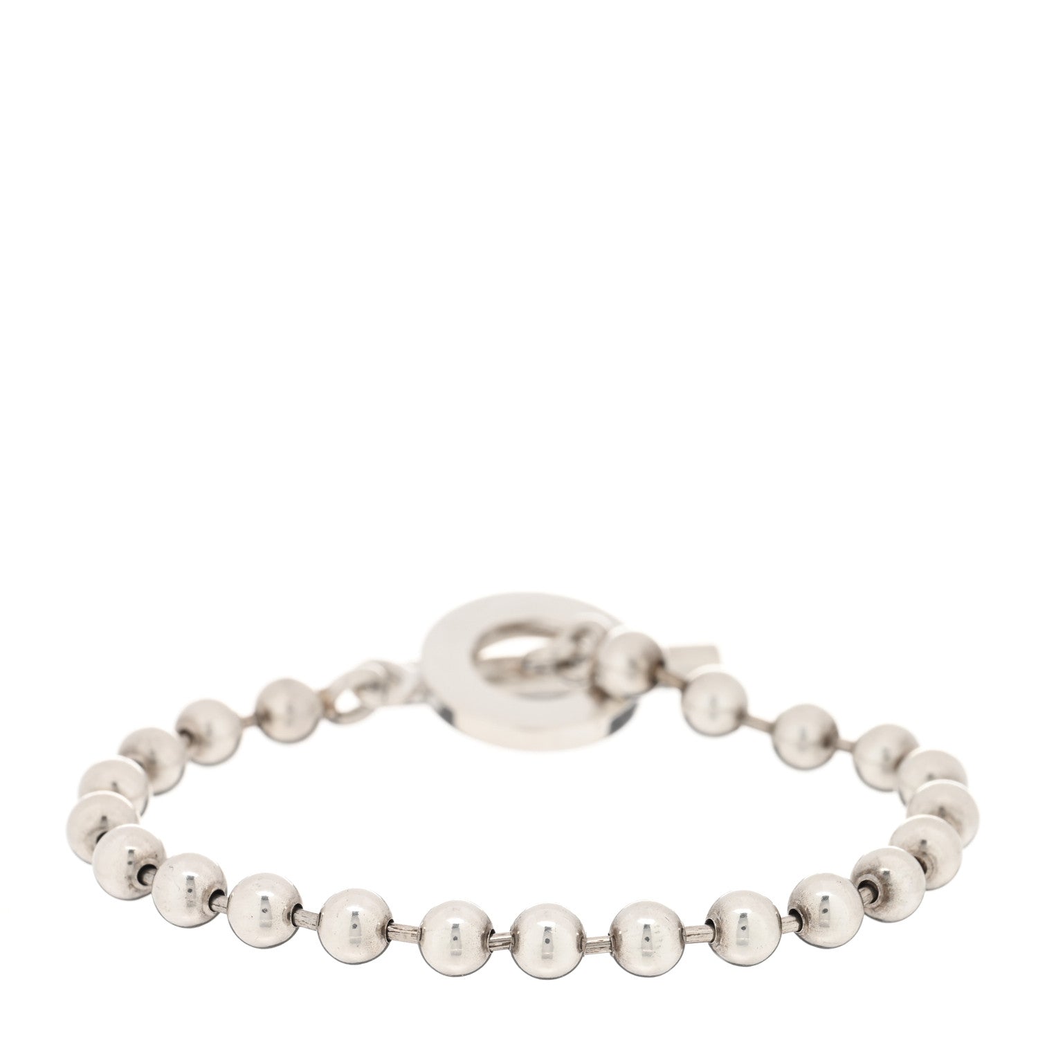 Gucci Sterling Silver Boule Bead Toggle Bracelet 2 of 3