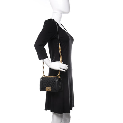 Chanel Caviar Quilted Small Boy Flap Black 2 of 11