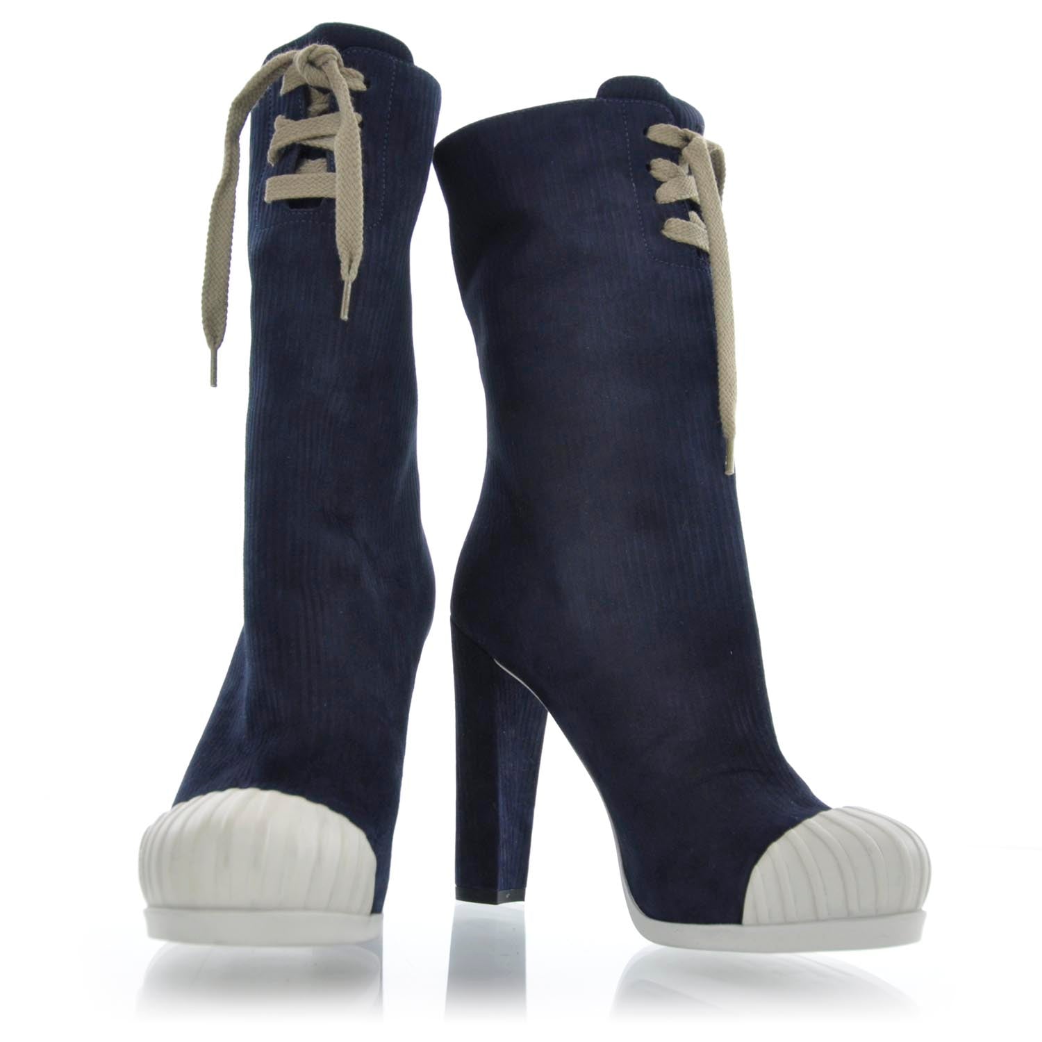 Fendi Suede Corduroy Boots 36 1 of 7