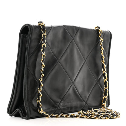 Chanel Lambskin Quilted CC Small Single Flap Black 3 of 15