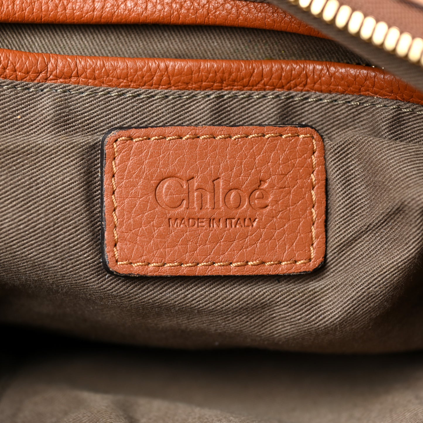 Calfskin Small Marcie Satchel Tan
