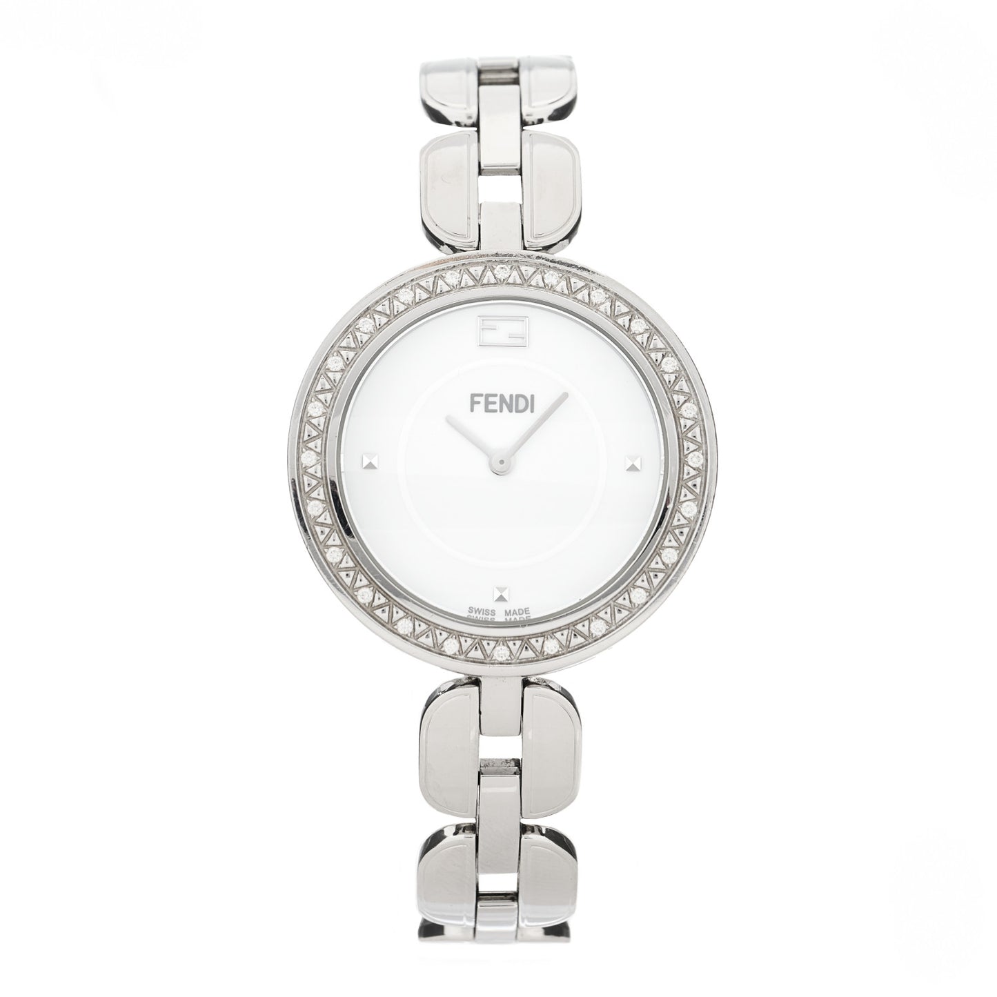 Stainless Steel Diamond Bezel 36mm Fendi My Way Quartz Watch
