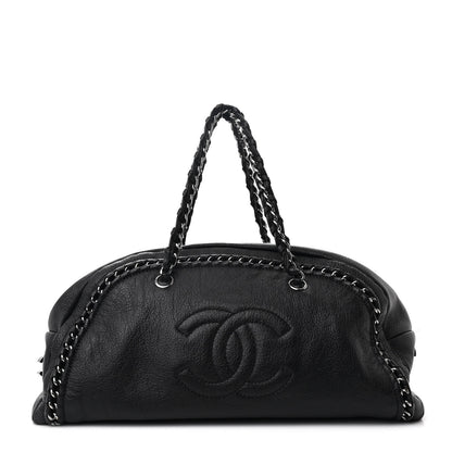 Chanel Goatskin Large Luxe Ligne Bowler Black 1 of 10