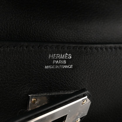 Hermes Evercolor Kelly Messenger PM Black 6 of 10