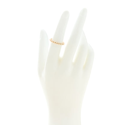 Tiffany 18K Rose Gold Narrow Ziegfeld Beaded Band Ring 52 6 2 of 5