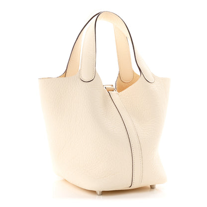 Hermes Taurillon Clemence Picotin Lock 18 PM Nata Nata 3 of 11