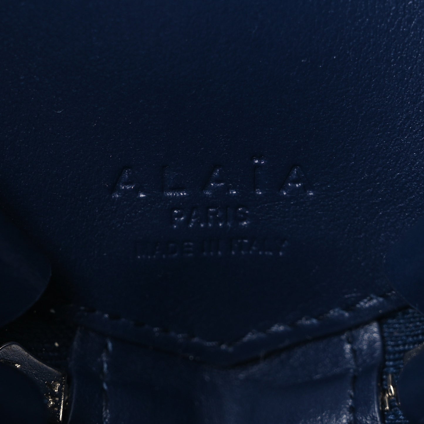 Patent Calfskin Le Coeur Bag Navy