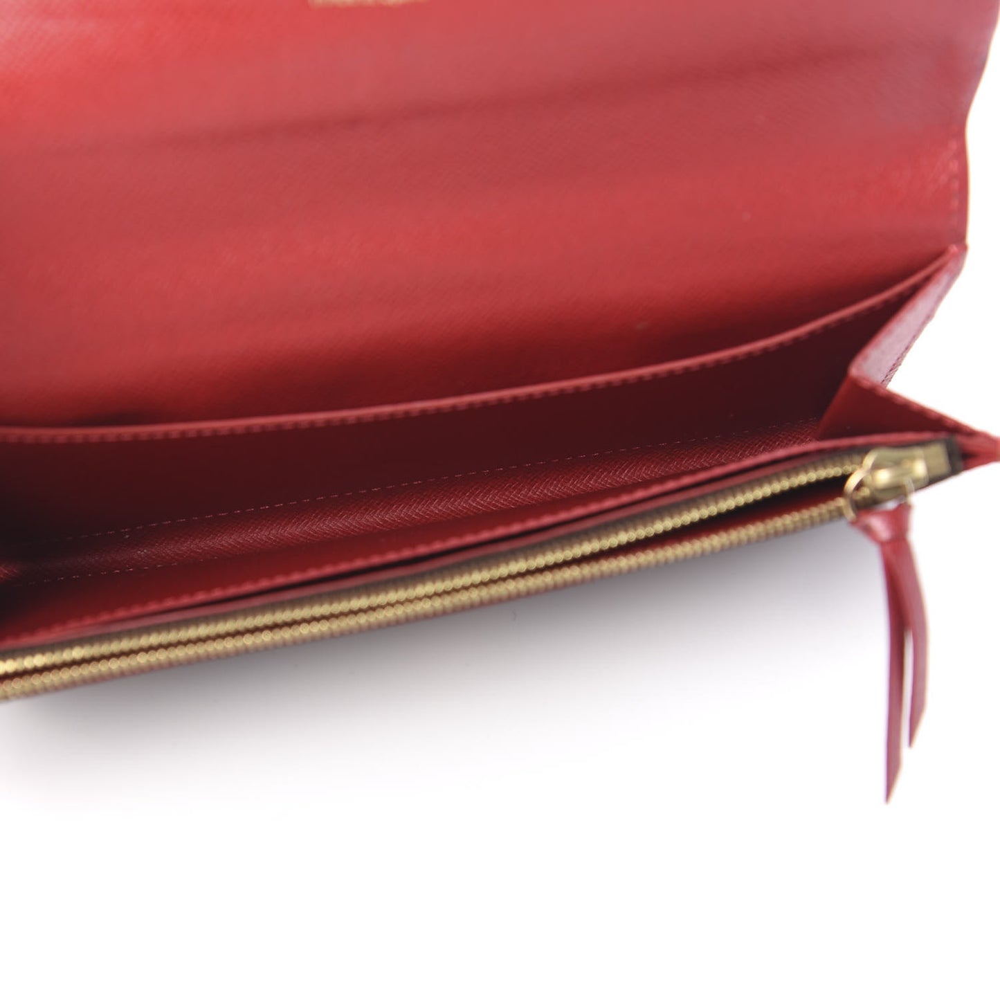 Damier Ebene Caissa Wallet Cherry