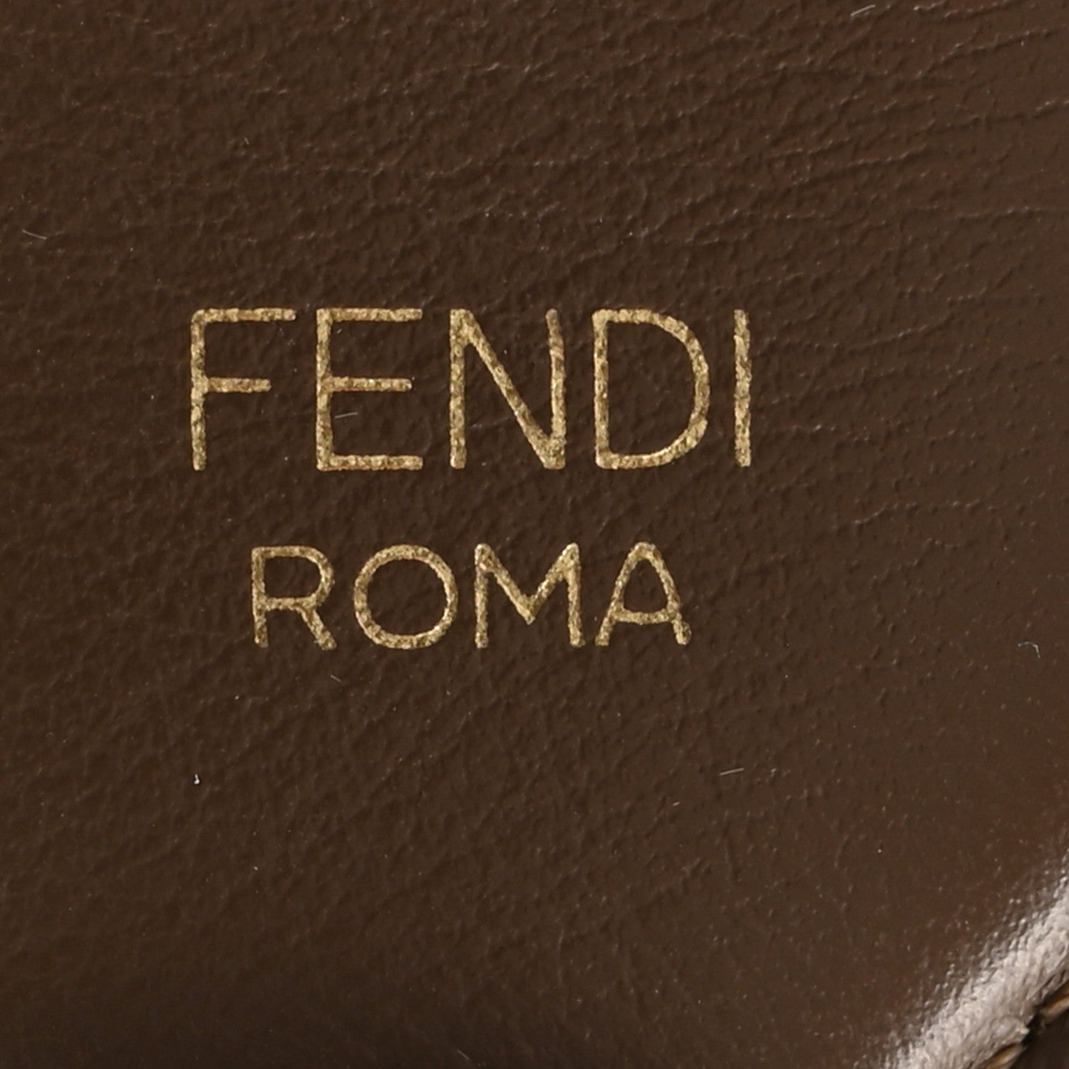Fendi Vitello Century Bi-Color FF 1974 Embossed Strap You Maya Black 3 of 6