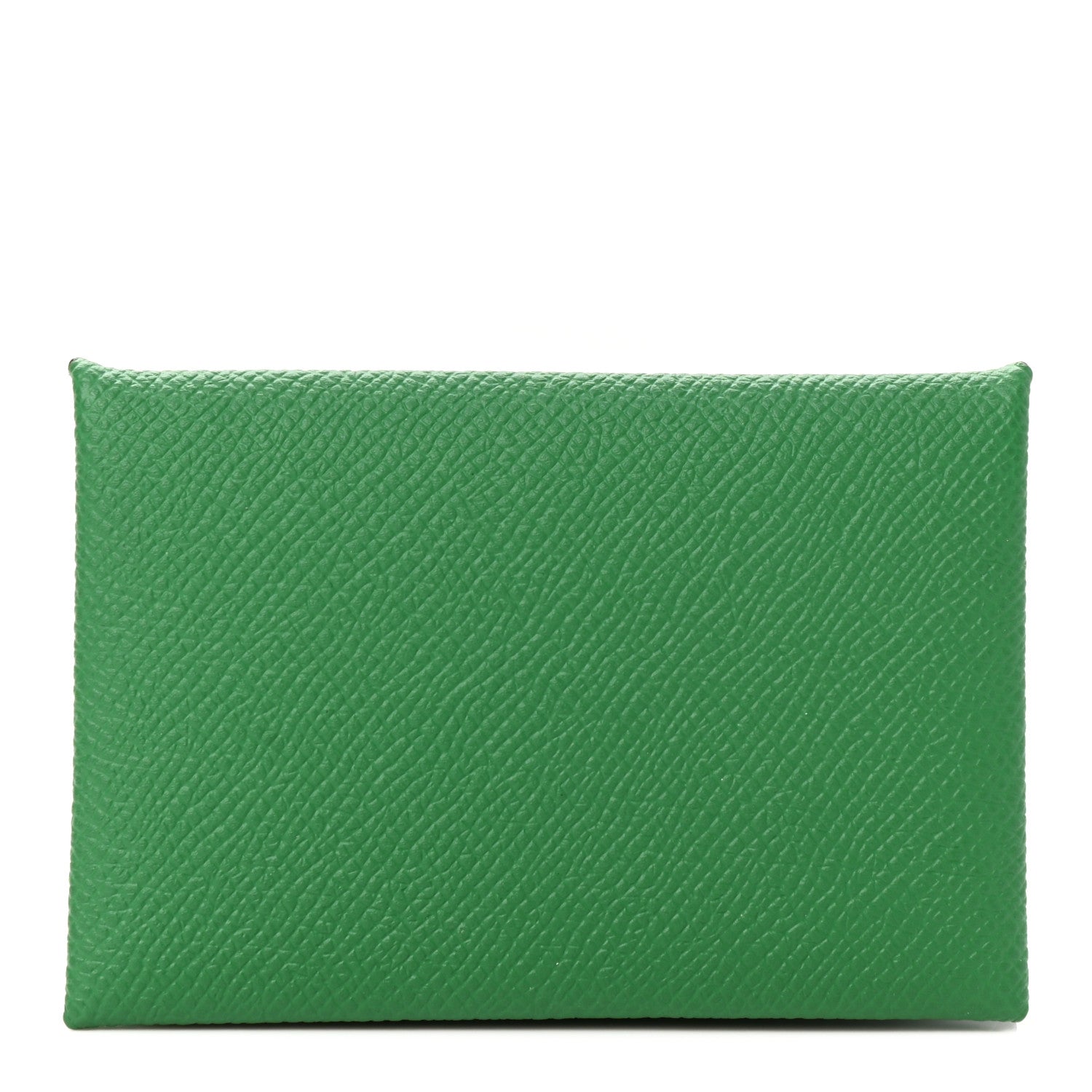Hermes Epsom Calvi Card Case Vert Vertigo 1 of 8