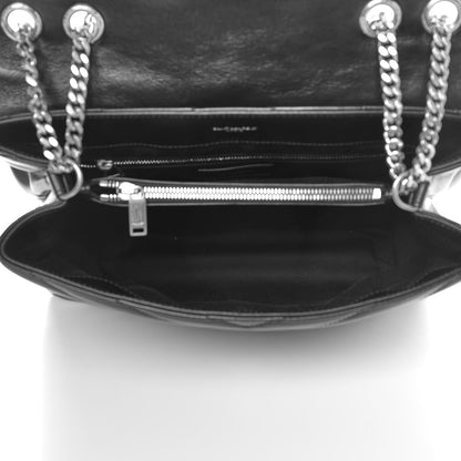 Saint Laurent Calfskin Y Quilted Monogram Medium Loulou Chain Satchel Black 5 of 8