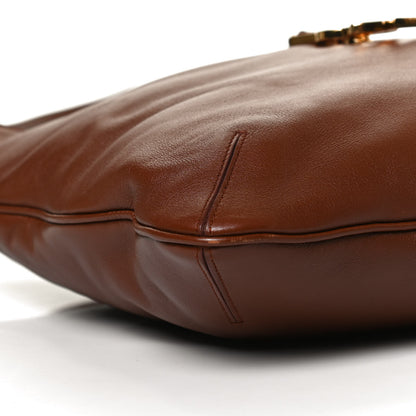 Saint Laurent Calfskin Monogram Hobo Cotto 9 of 10