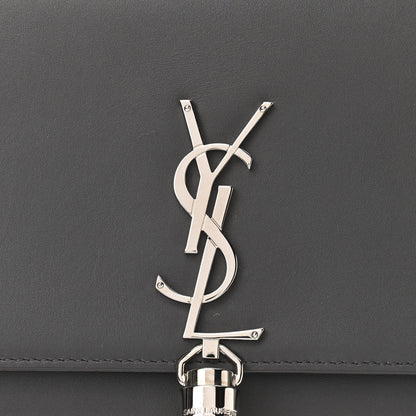 Saint Laurent Smooth Calfskin Classic Monogram Kate Tassel Chain Wallet Asphalt 7 of 9