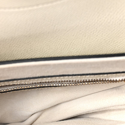 Christian Dior Grained Calfskin Saddle Bag White 5 of 10