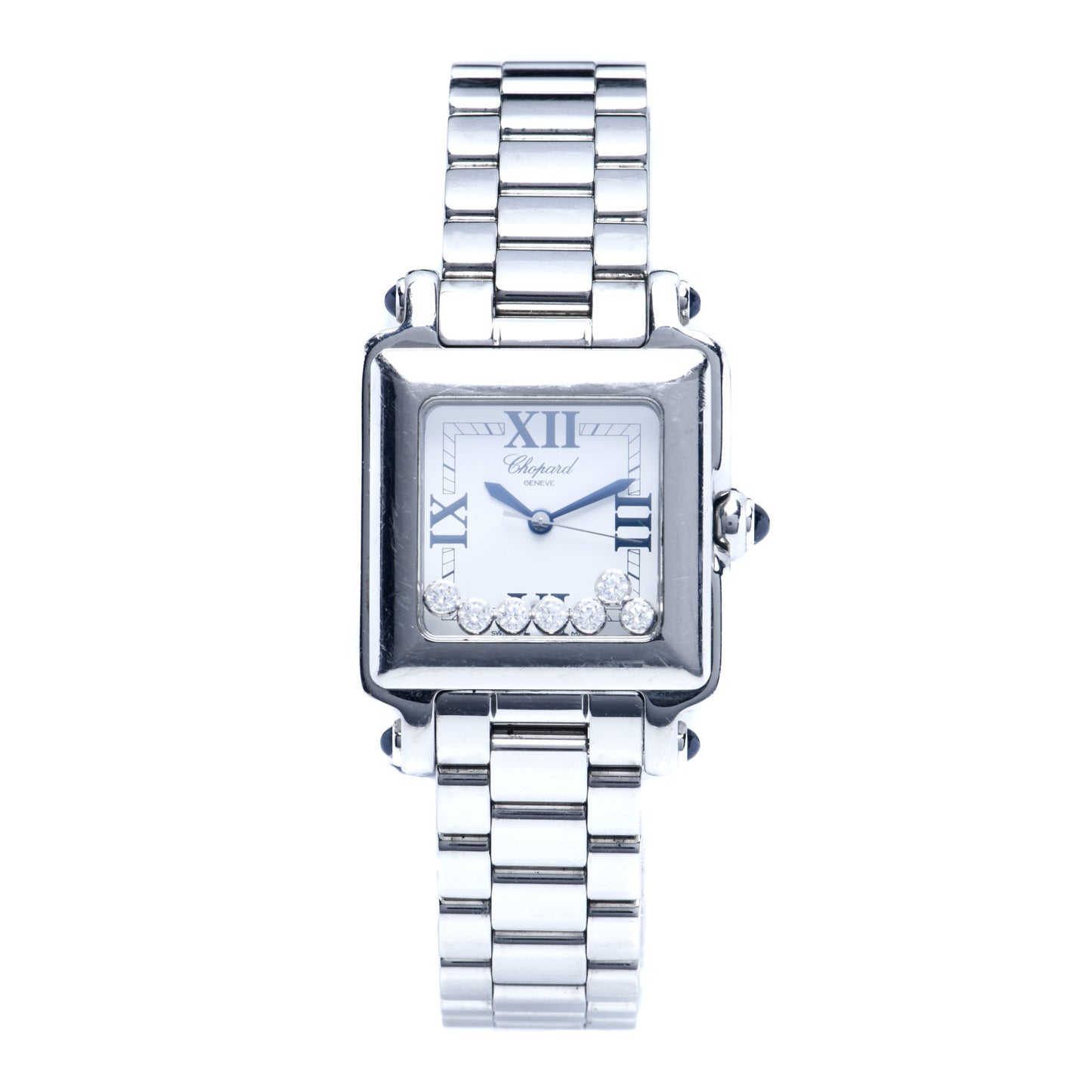 Stainless Steel 7 Diamond 27mm Happy Sport Quartz Watch