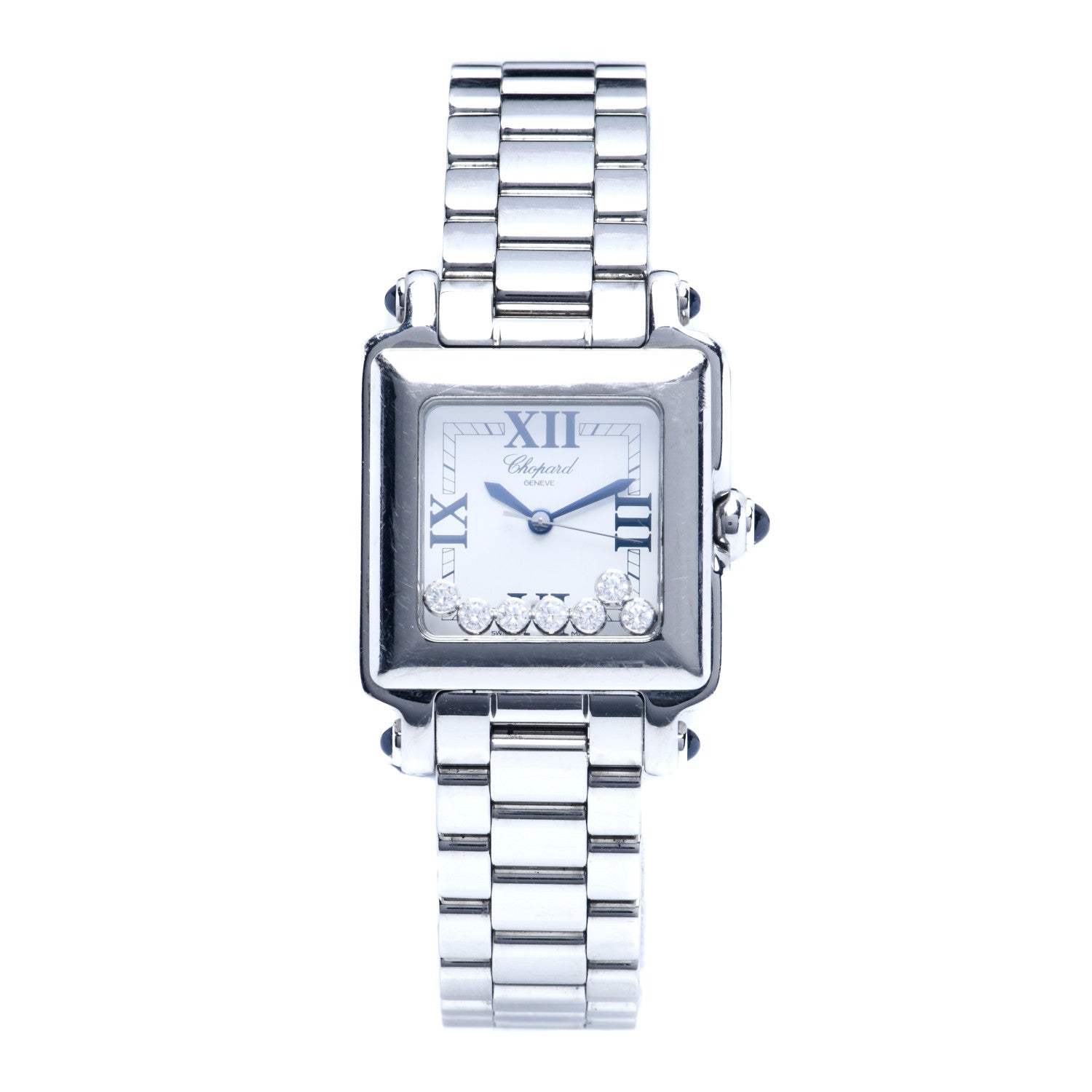 Chopard Stainless Steel 7 Diamond 27mm Happy Sport Quartz Watch 1 of 6