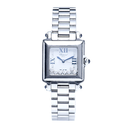 Chopard Stainless Steel 7 Diamond 27mm Happy Sport Quartz Watch 1 of 6