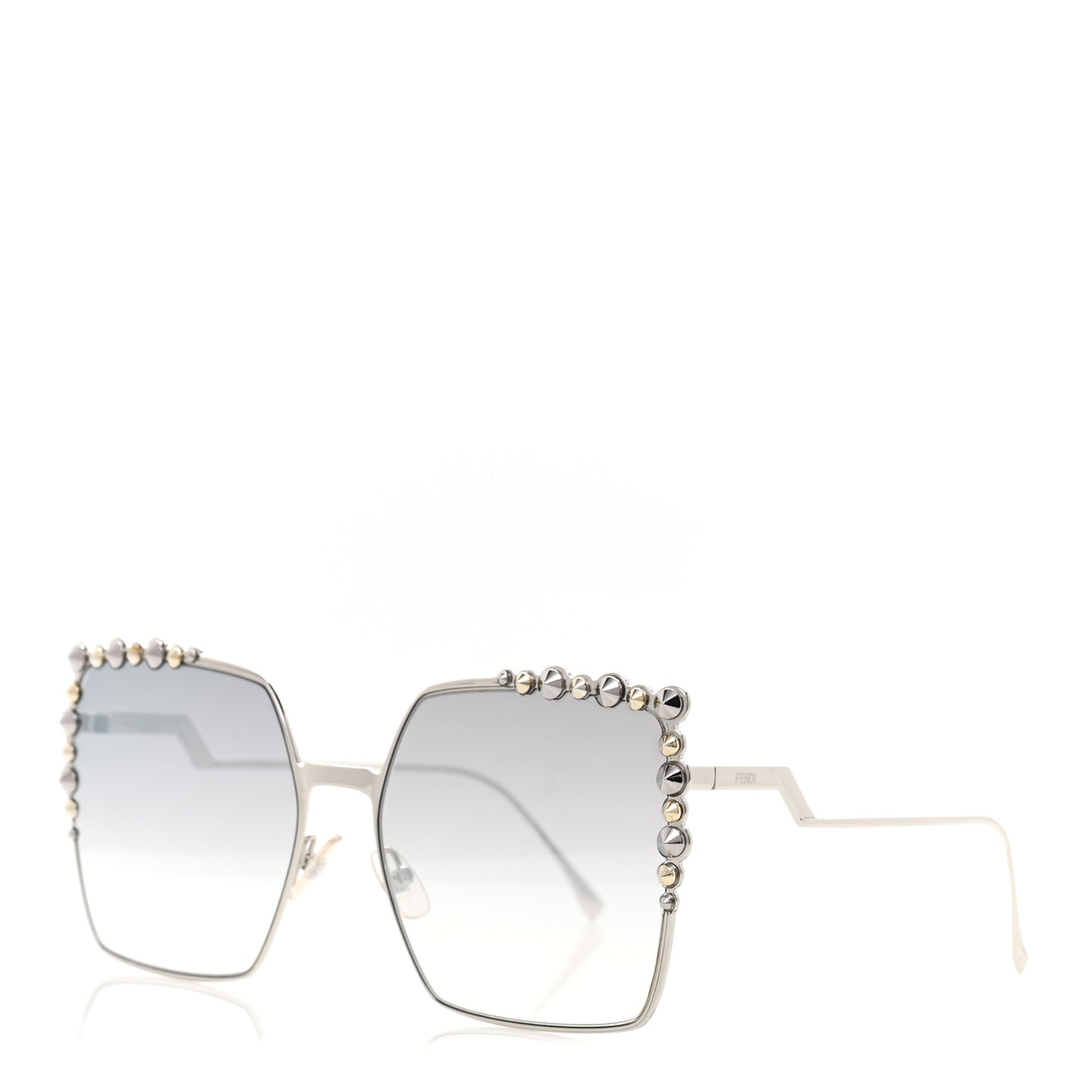 Metal Dots Square Sunglasses FF 0259/S Palladium