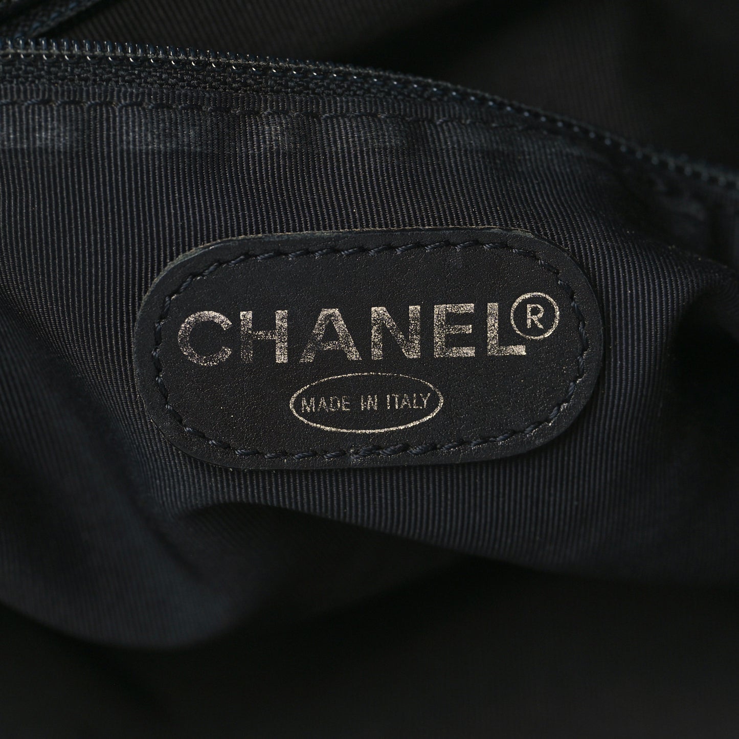 Caviar Quilted CC Shopping Tote Black