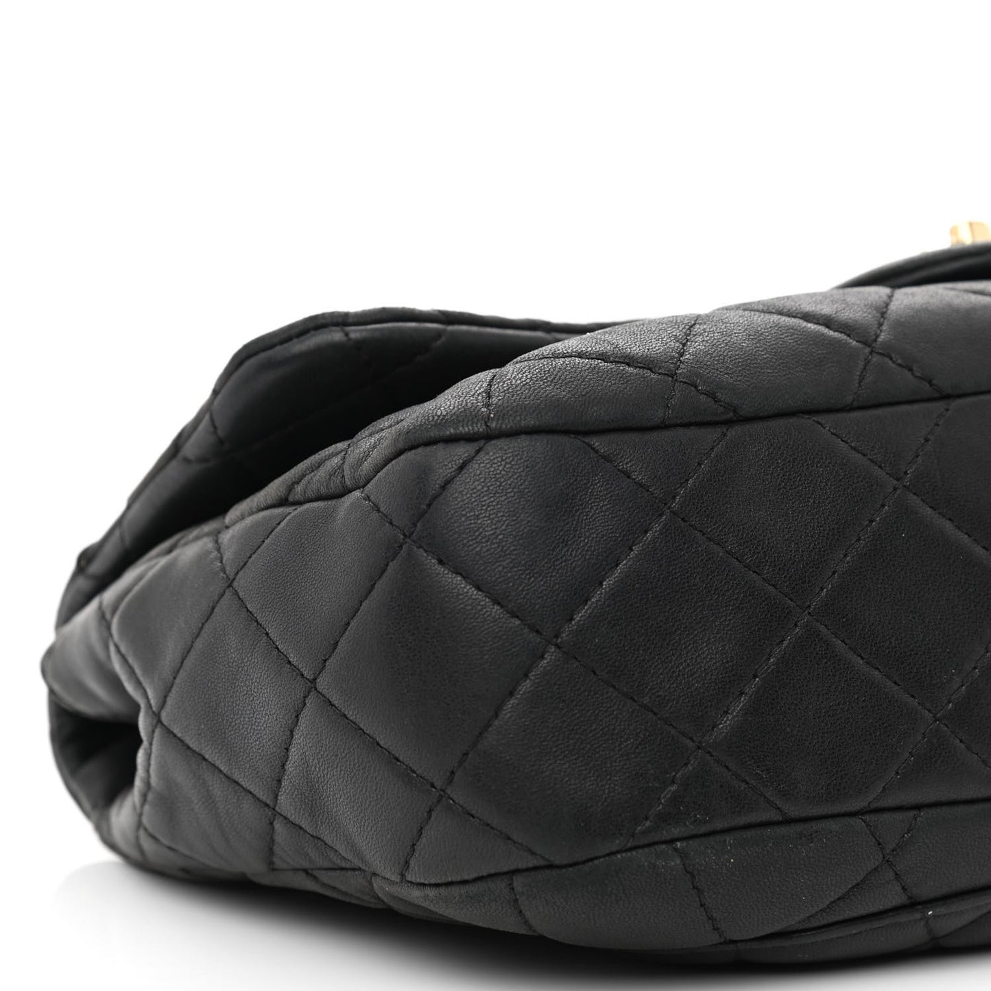 Lambskin Quilted Medium Precious Jewel Single Flap Black