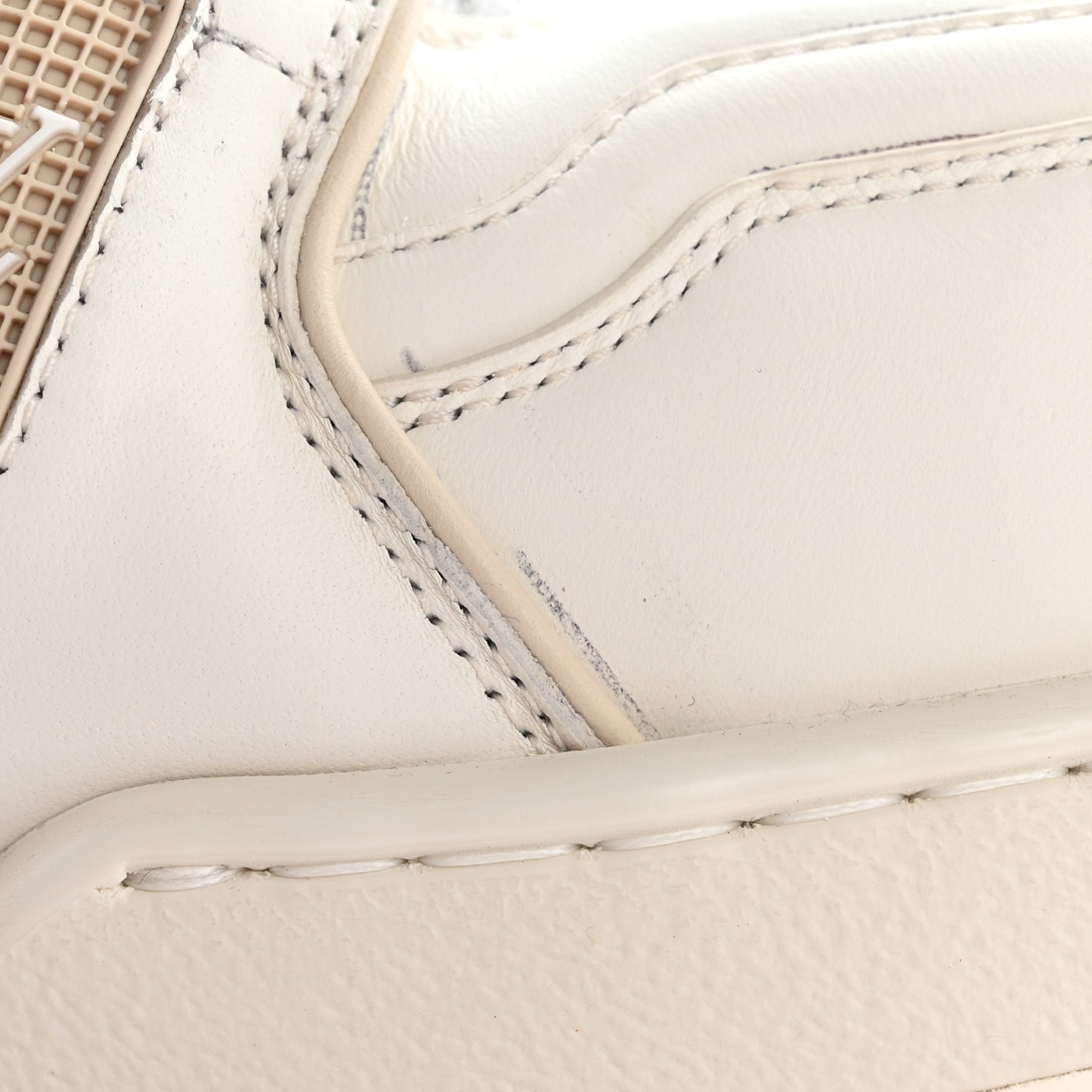 Calfskin Mens LV Trainer Maxi Sneakers 11 White