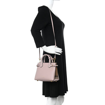 Burberry Grainy Calfskin House Check Baby Banner Tote Pale Orchid 2 of 13