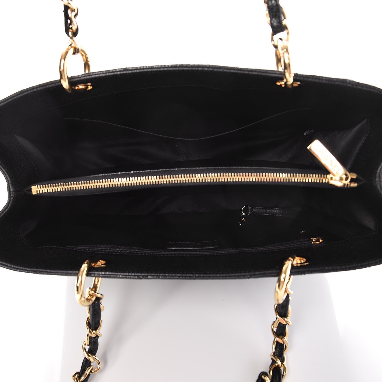 Chanel Caviar Quilted Grand Shopping Tote GST Black 5 of 7