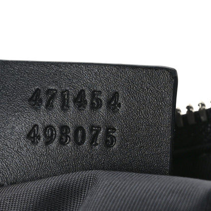 Gucci GG Supreme Monogram Web Messenger Bag Black 6 of 9