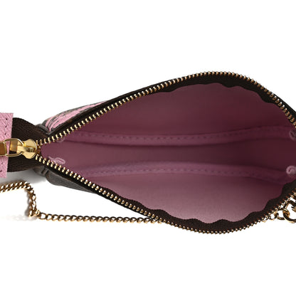 Louis Vuitton Monogram 2021 Christmas Animation Japanese Garden Mini Pochette Accessories Wisteria Pink 5 of 7