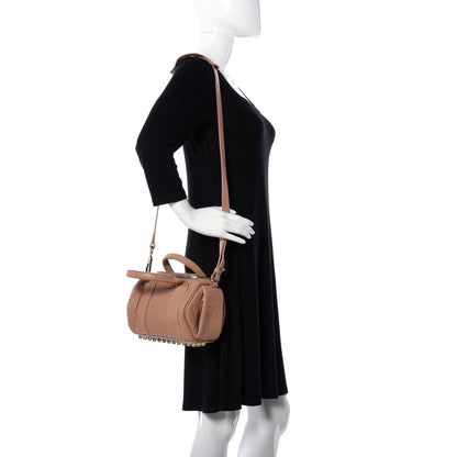 Alexander Wang Pebbled Lambskin Mini Rockie Latte Gold Hardware 2 of 9