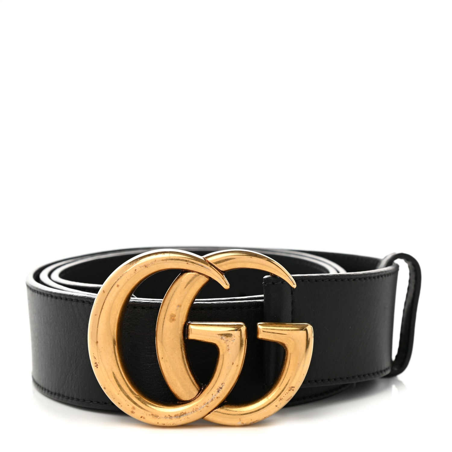 Gucci Calfskin Double G 40mm Belt 95 38 Black 1 of 10