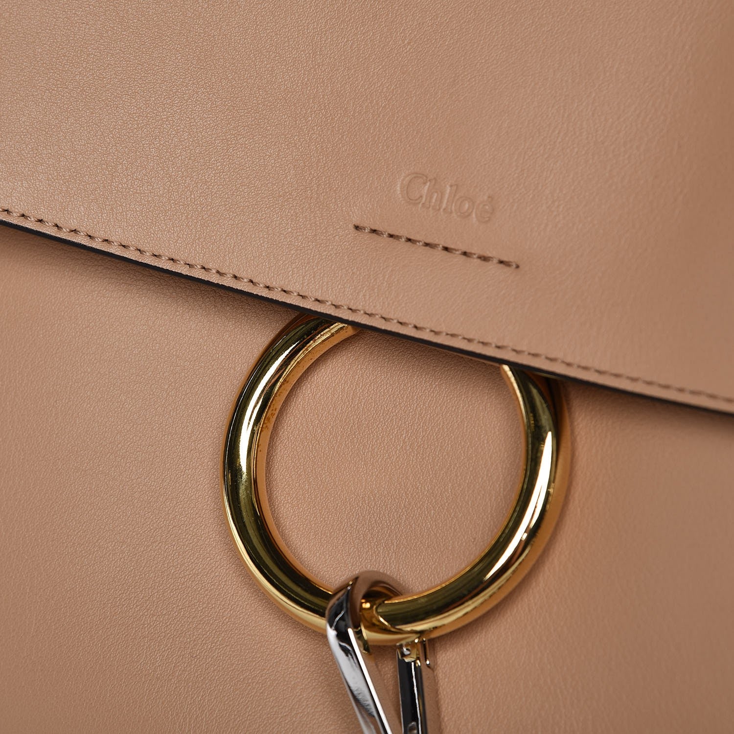 Chloe Calfskin Medium Faye Day Shoulder Bag Blush Nude 9 of 9