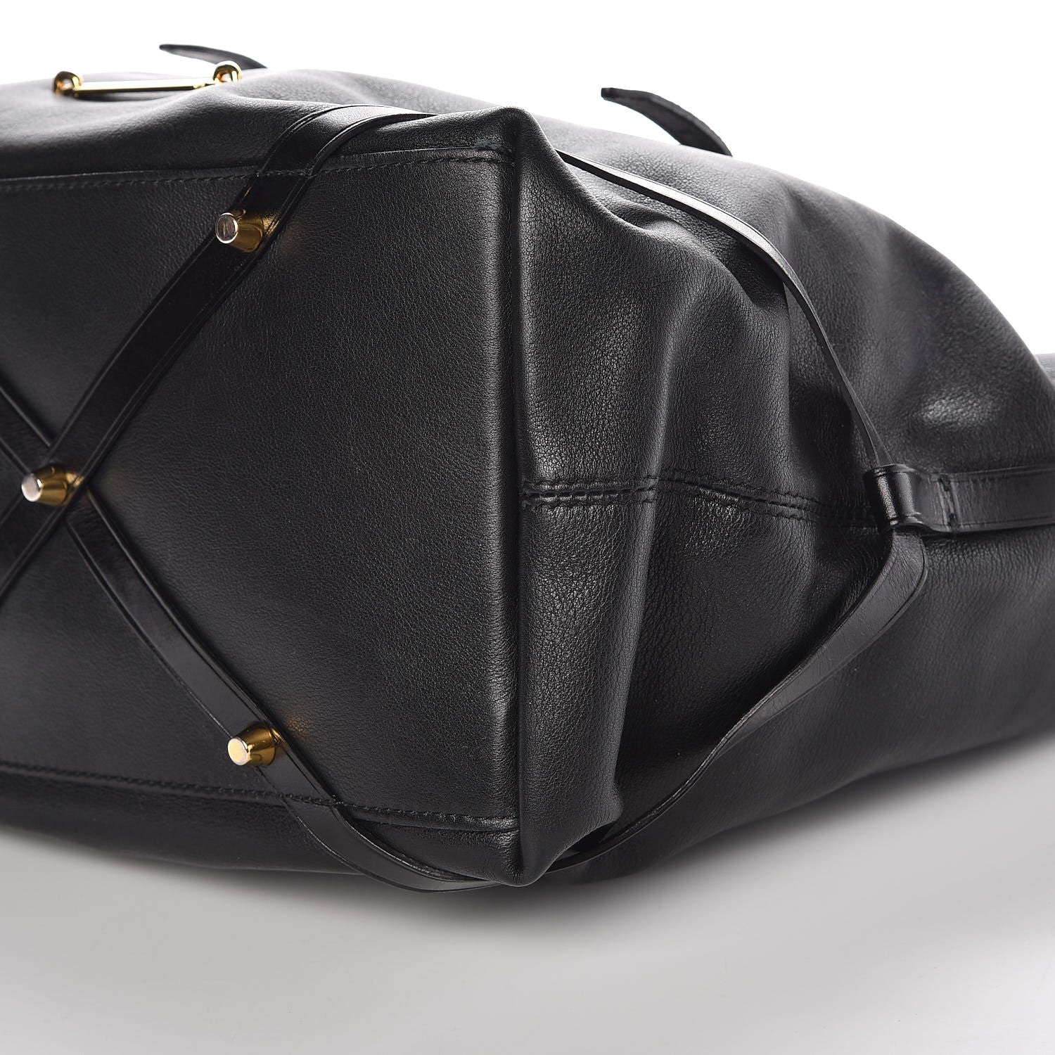 Burberry Calfskin House Check Medium Salisbury Tote Black 14 of 16