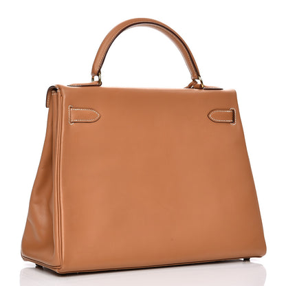 Hermes Chamonix Kelly Retourne 32 Natural 4 of 34