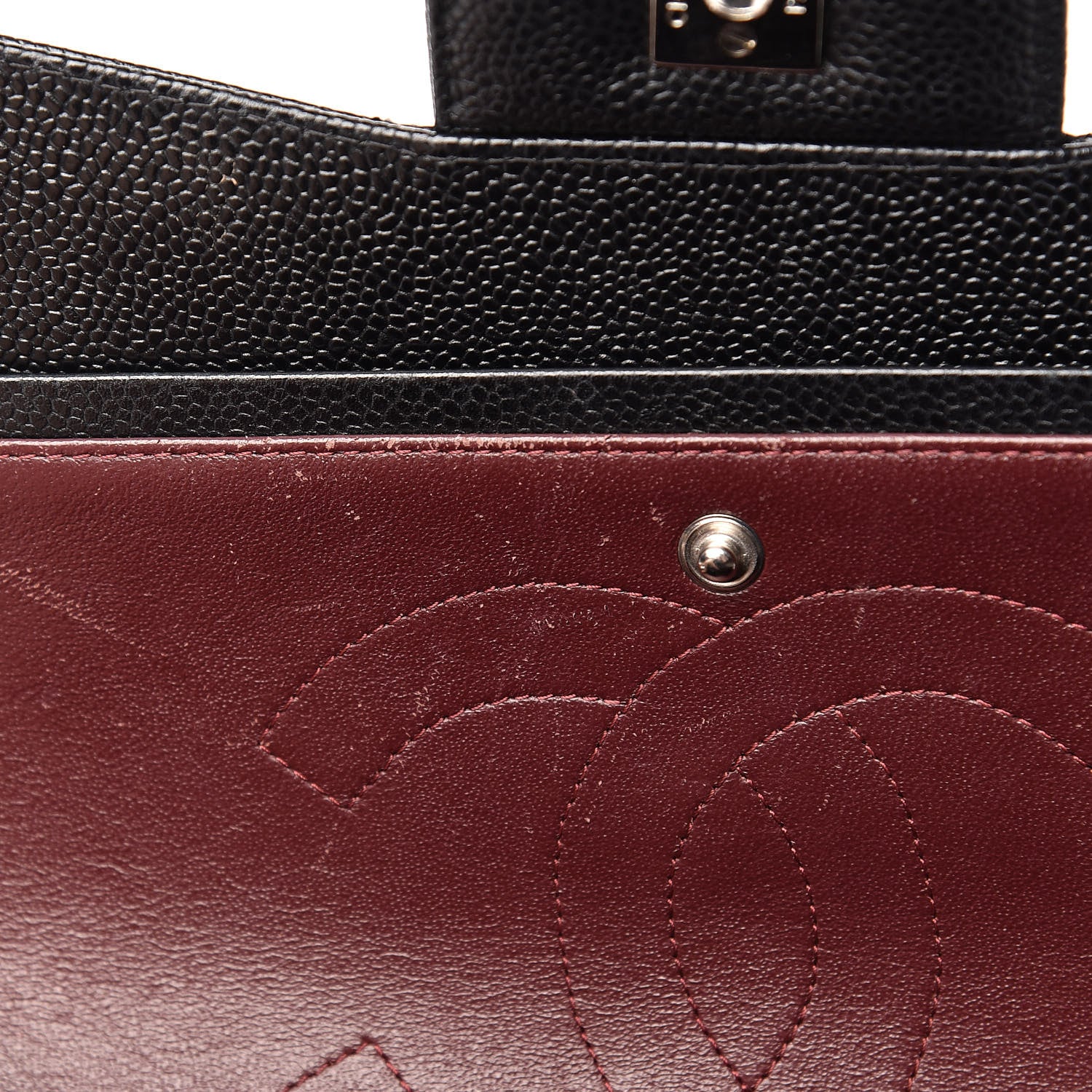 Chanel Caviar Quilted Jumbo Double Flap Black 12 of 18