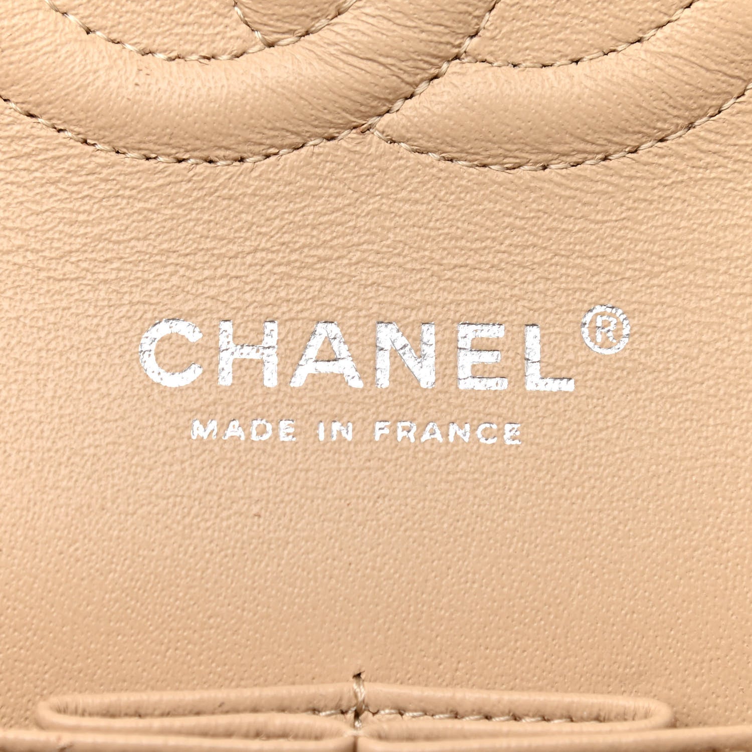 Chanel Caviar Quilted Medium Double Flap Beige Clair 6 of 10