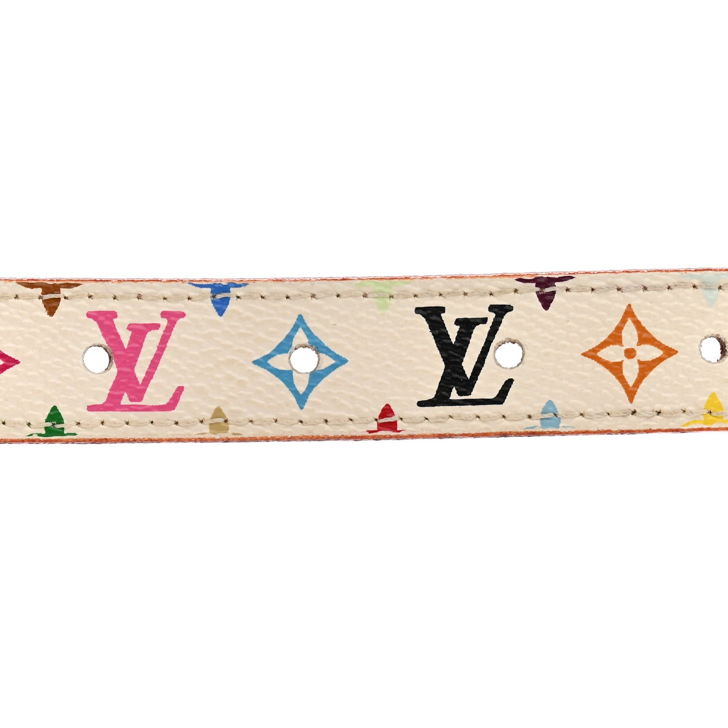 Louis Vuitton Monogram Multicolor Belt 90 36 White 7 of 8