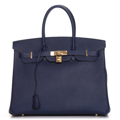 Hermes Epsom Birkin 35 Bleu Saphir 1 of 26