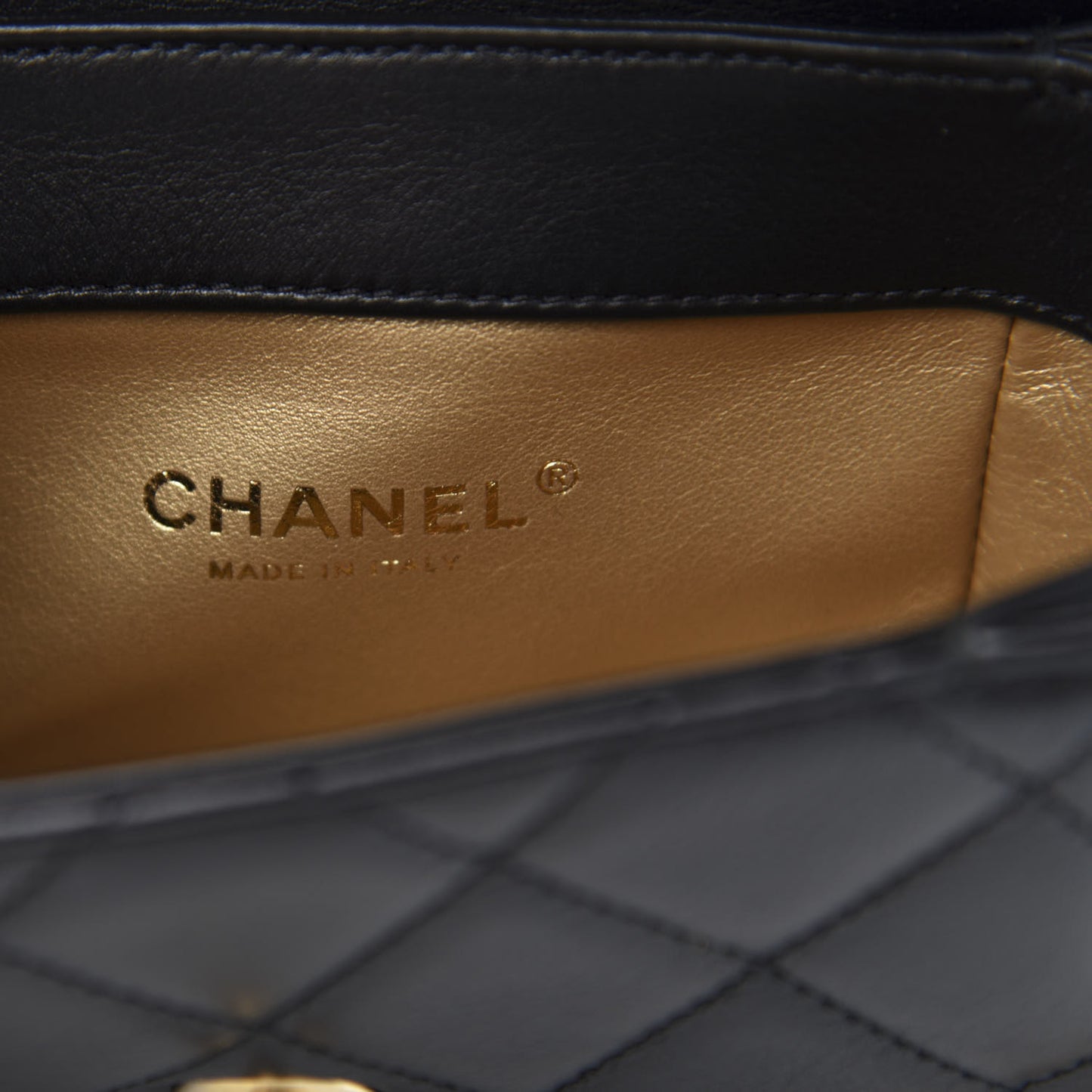 Lambskin Quilted Small Multiple Chain Flap Black