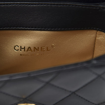 Chanel Lambskin Quilted Small Multiple Chain Flap Black 8 of 11