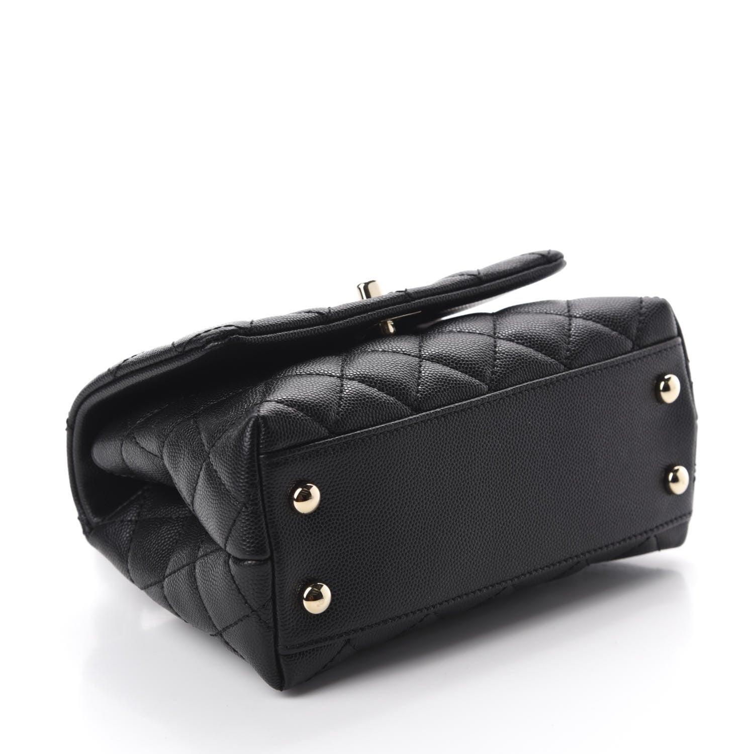 Chanel Caviar Quilted Extra Mini Coco Handle Flap Black 4 of 11
